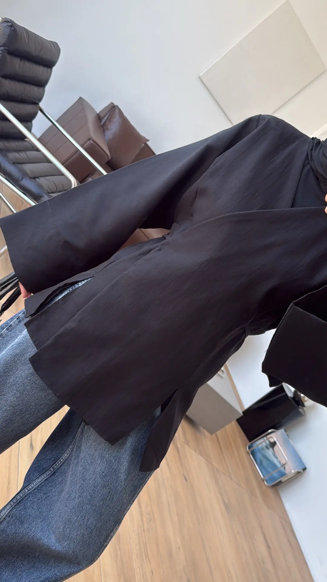 Bağlamalı Kimono Siyah