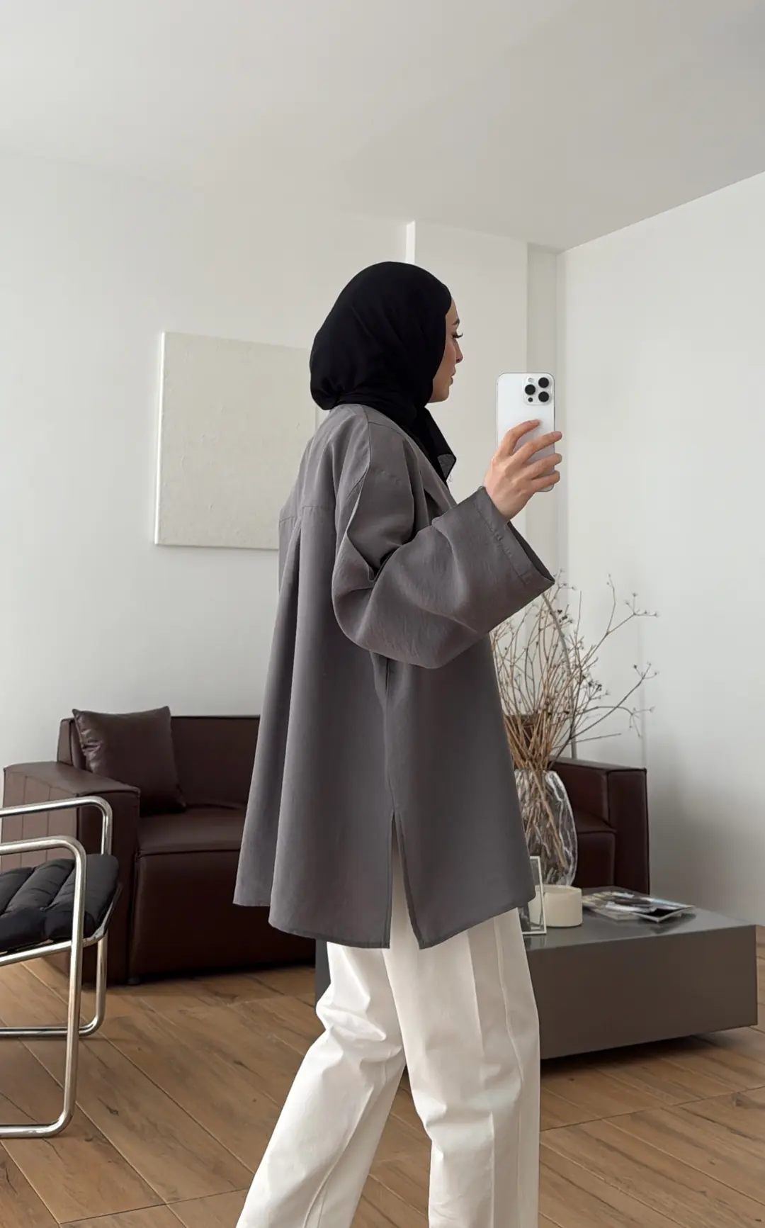 Yazlık Kimono Antrasit