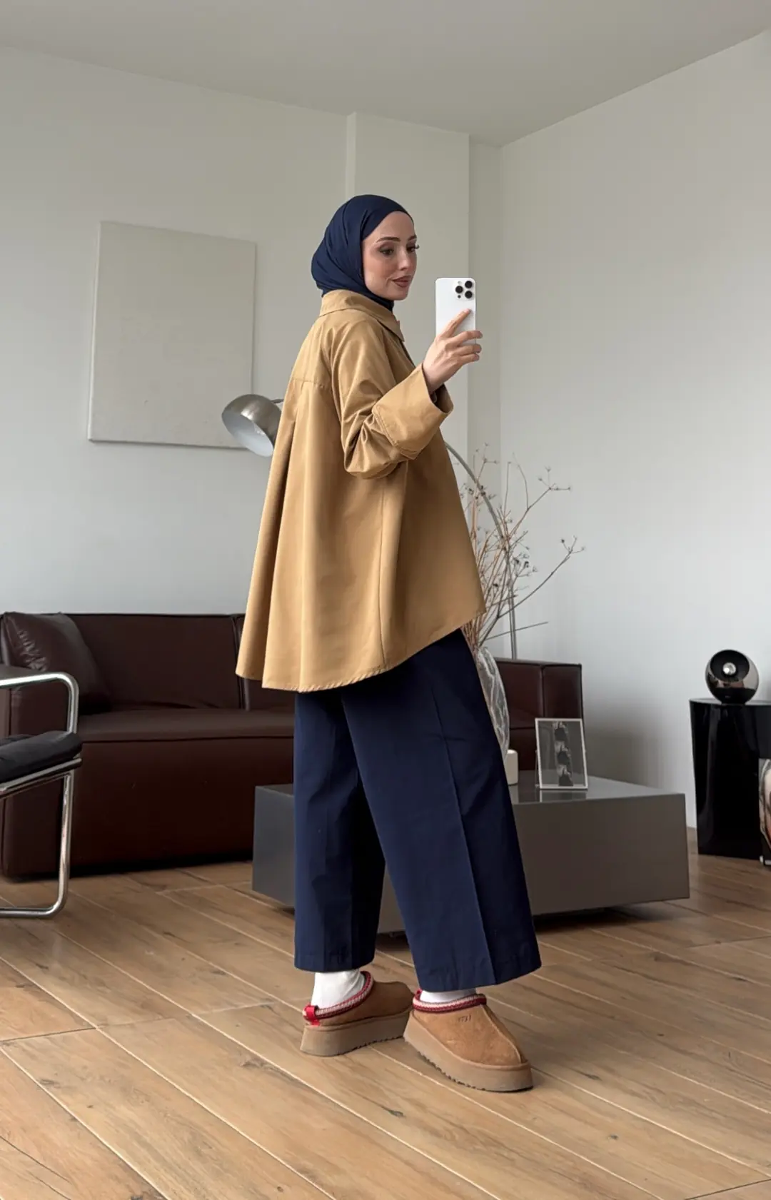 Oversize Gömlek/Trenç Camel