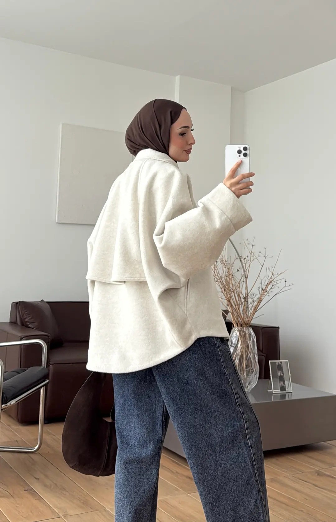 Reglan Kol Fermuarlı Kaban Taş