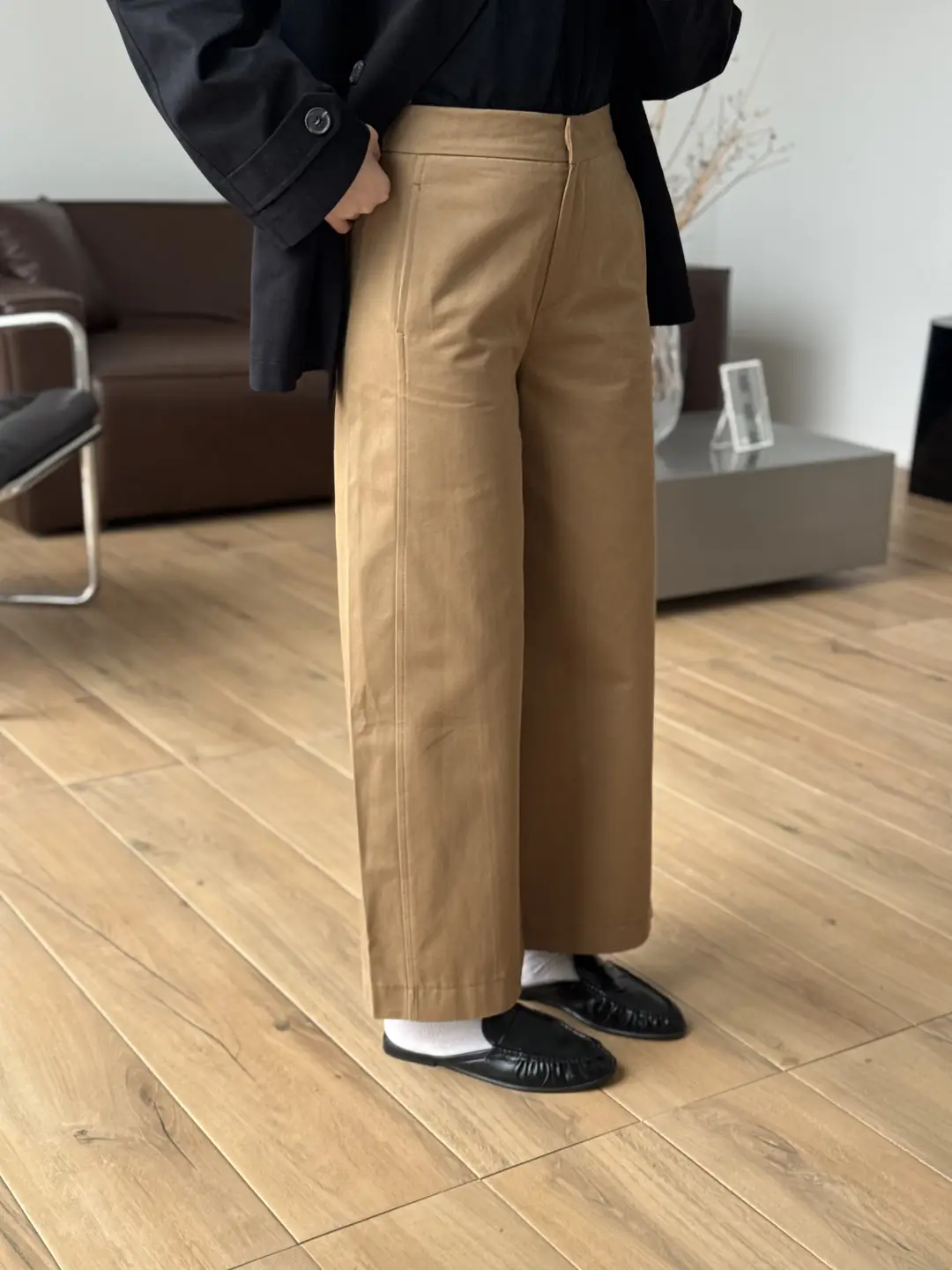 Hacimli Pantolon Camel
