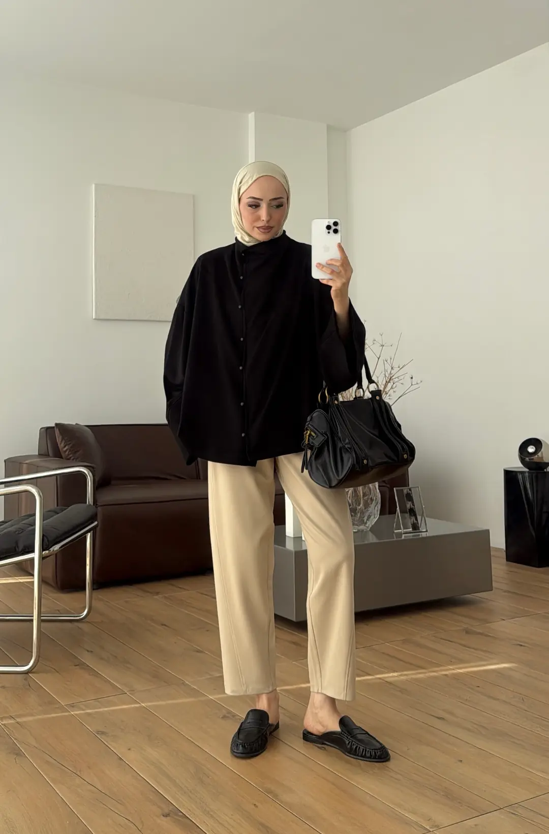 Tok Kumaş Oversize Mevsimlik Ceket Siyah