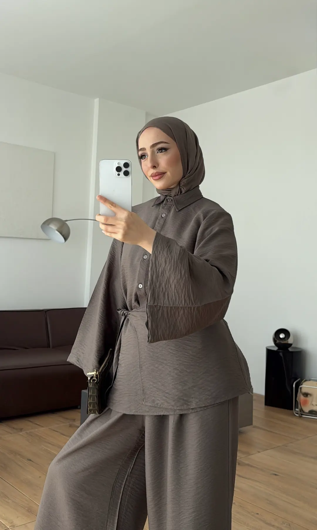 Risa Bel Detay Takım Vizon