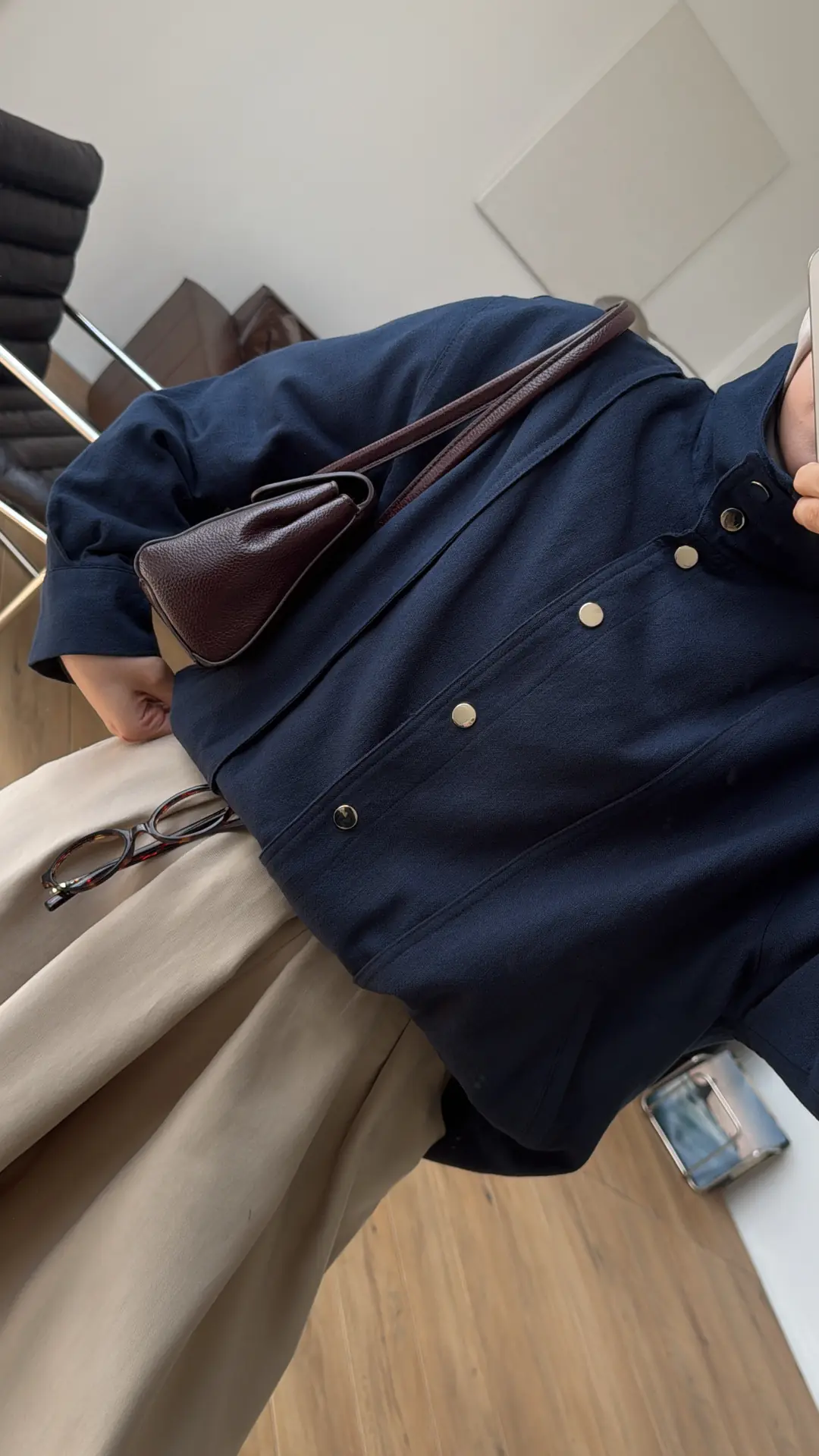 Keten Bomber Ceket Lacivert