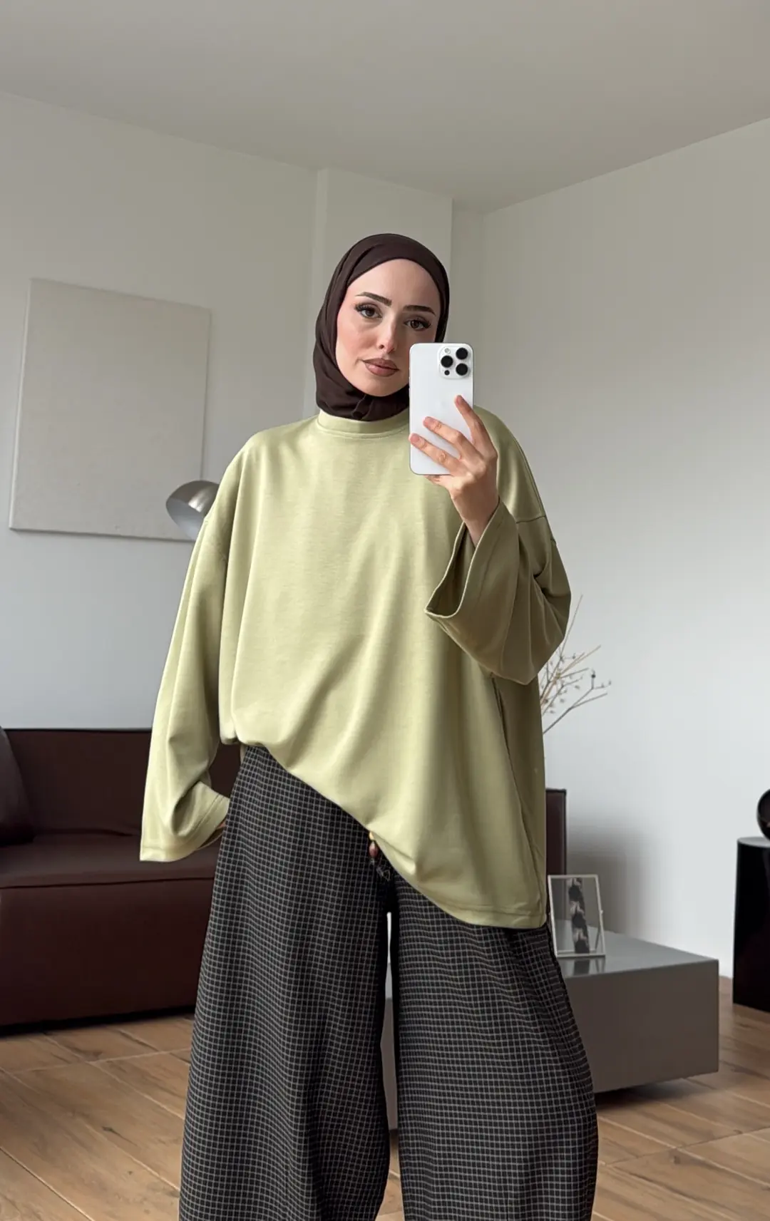 Seyyar Bağlamalı Oysho Kumaş Olive Tunik