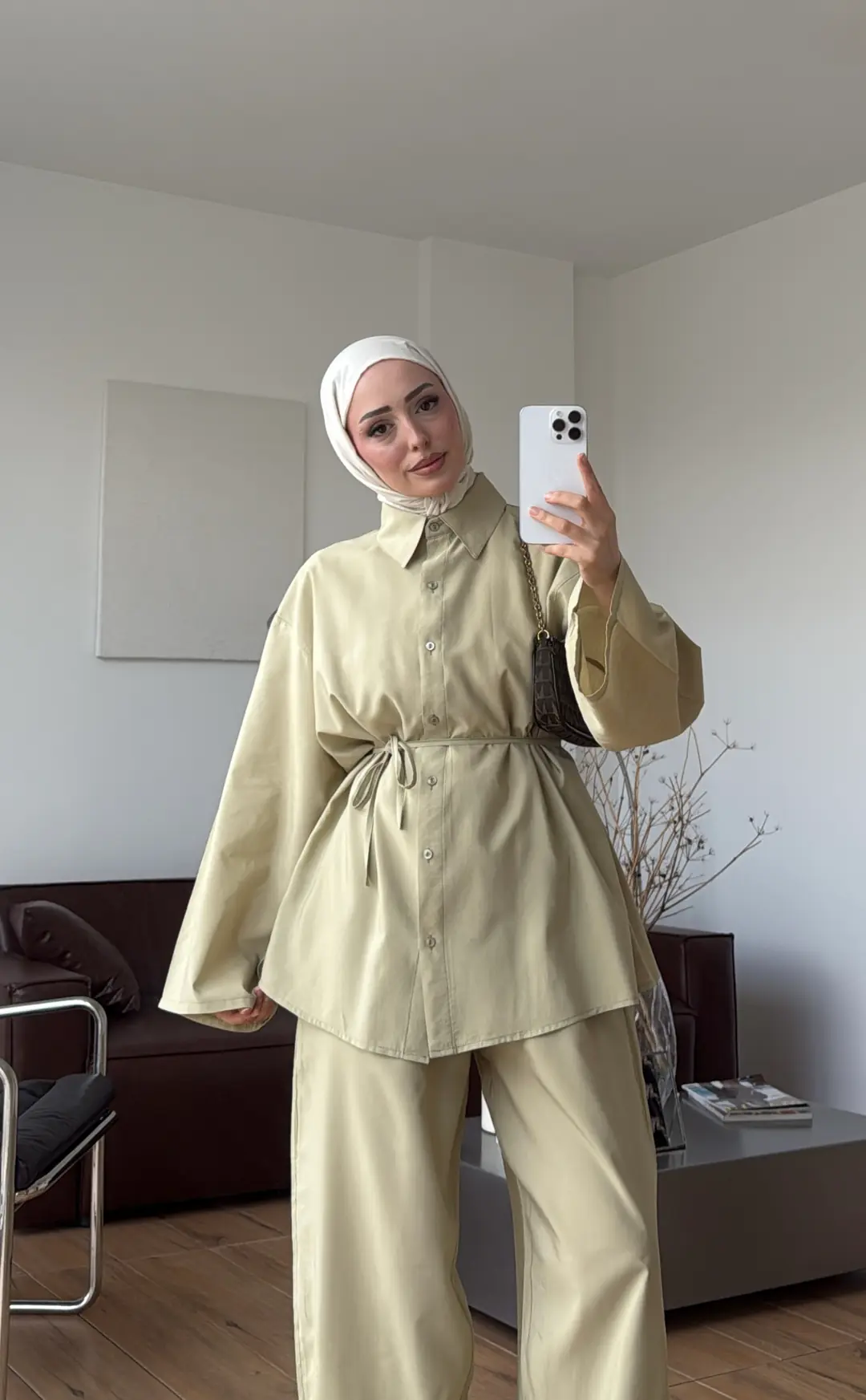 Tencel Bağlamalı Takım Yeşil