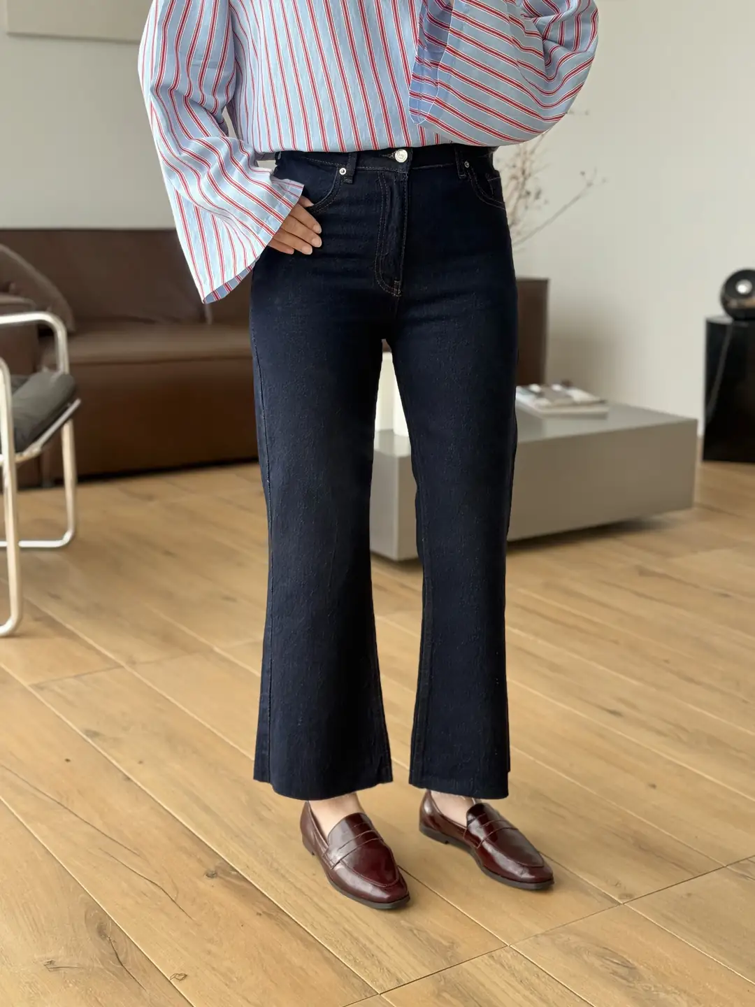 Straight Fit Lacivert Jean