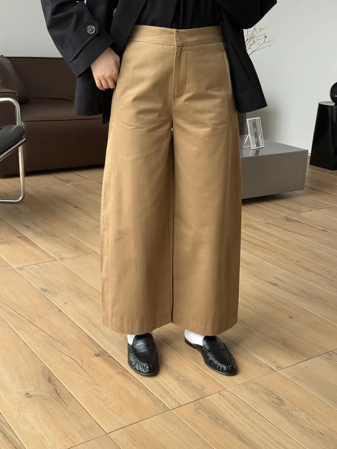 Hacimli Pantolon Camel
