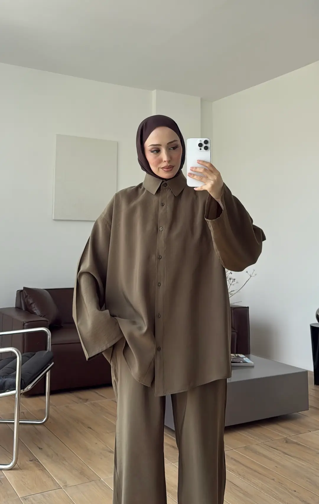 Tencel Bağlamalı Takım Haki