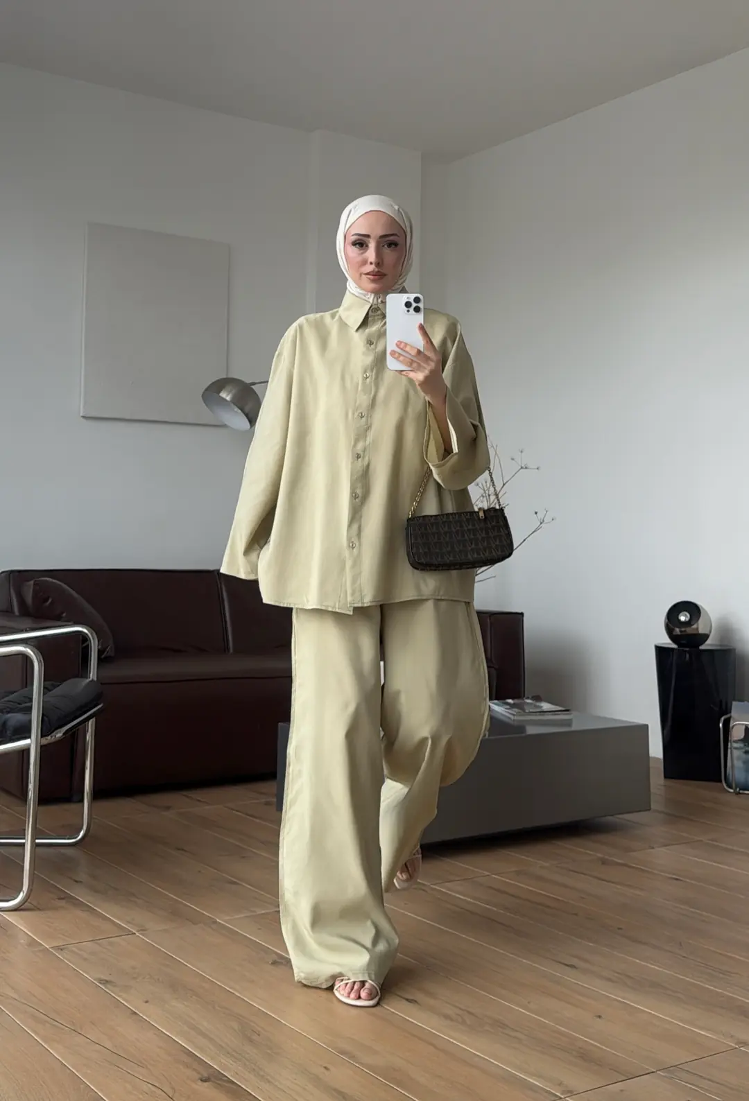 Tencel Bağlamalı Takım Yeşil