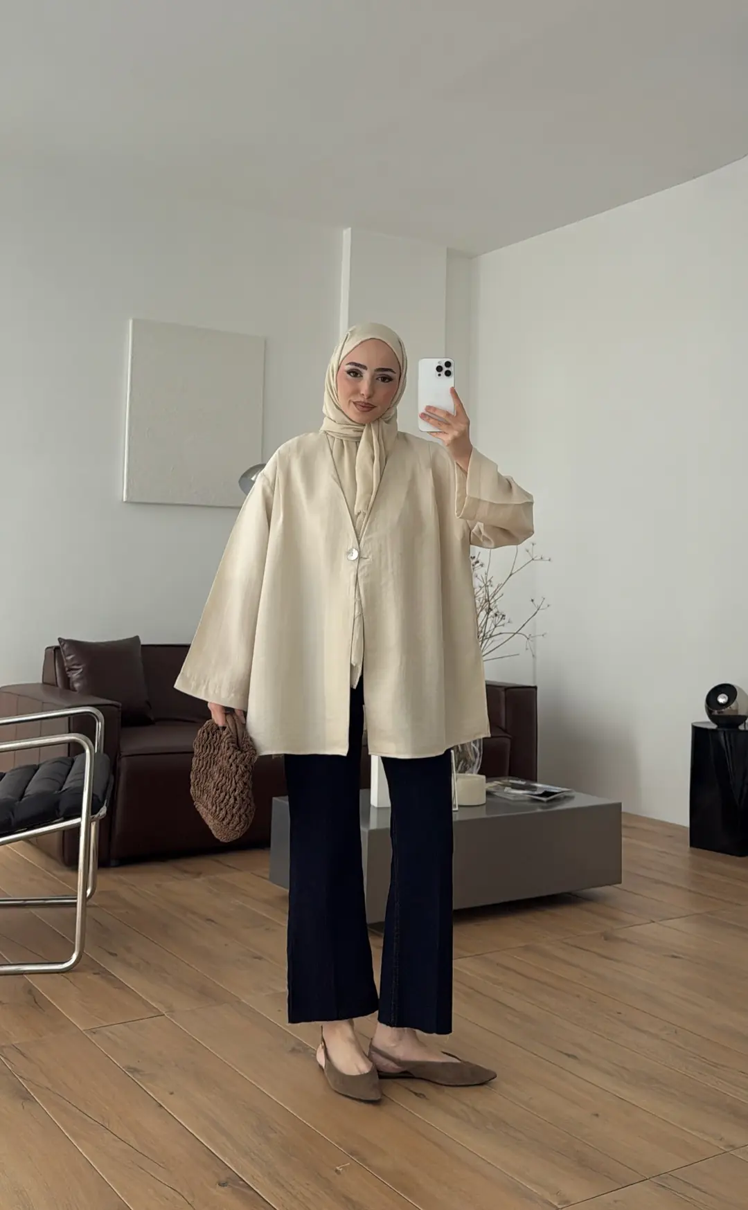 Yazlık Kimono Krem 