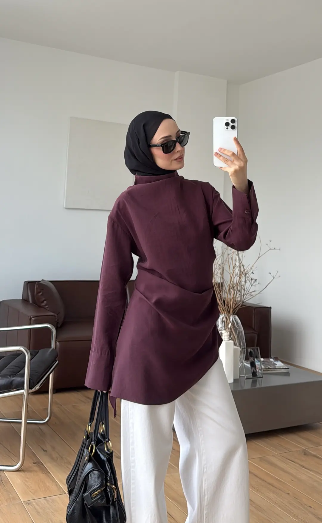 Drape Bluz Bordo