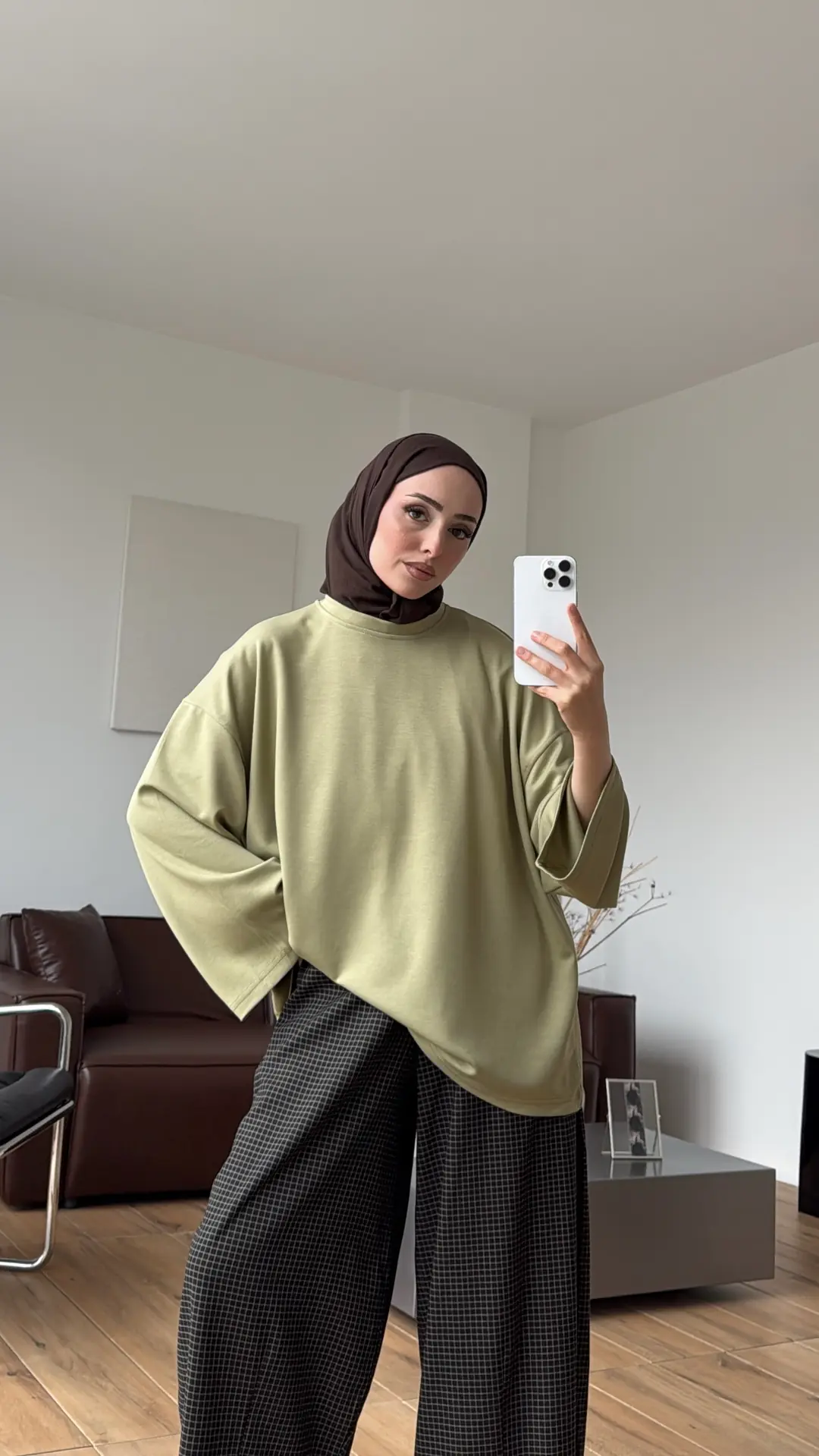 Seyyar Bağlamalı Oysho Kumaş Olive Tunik