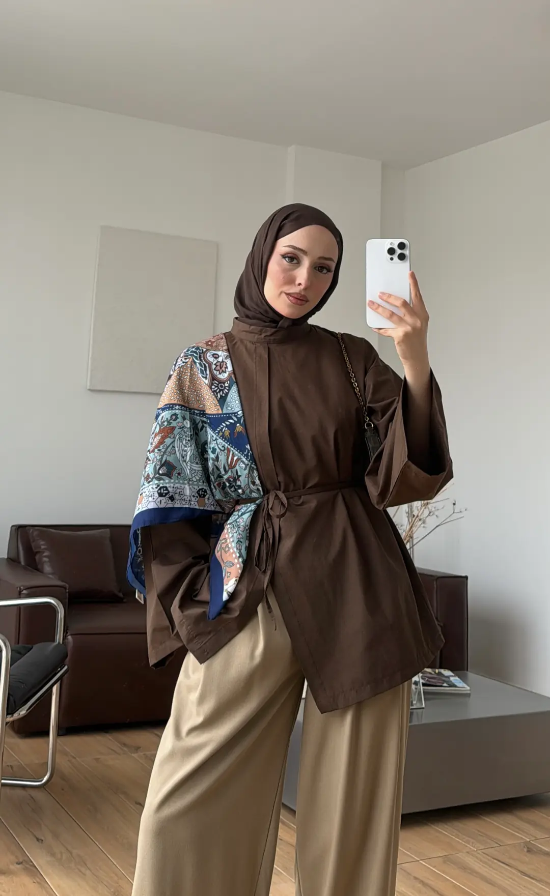 Çapraz Tunik Kahve