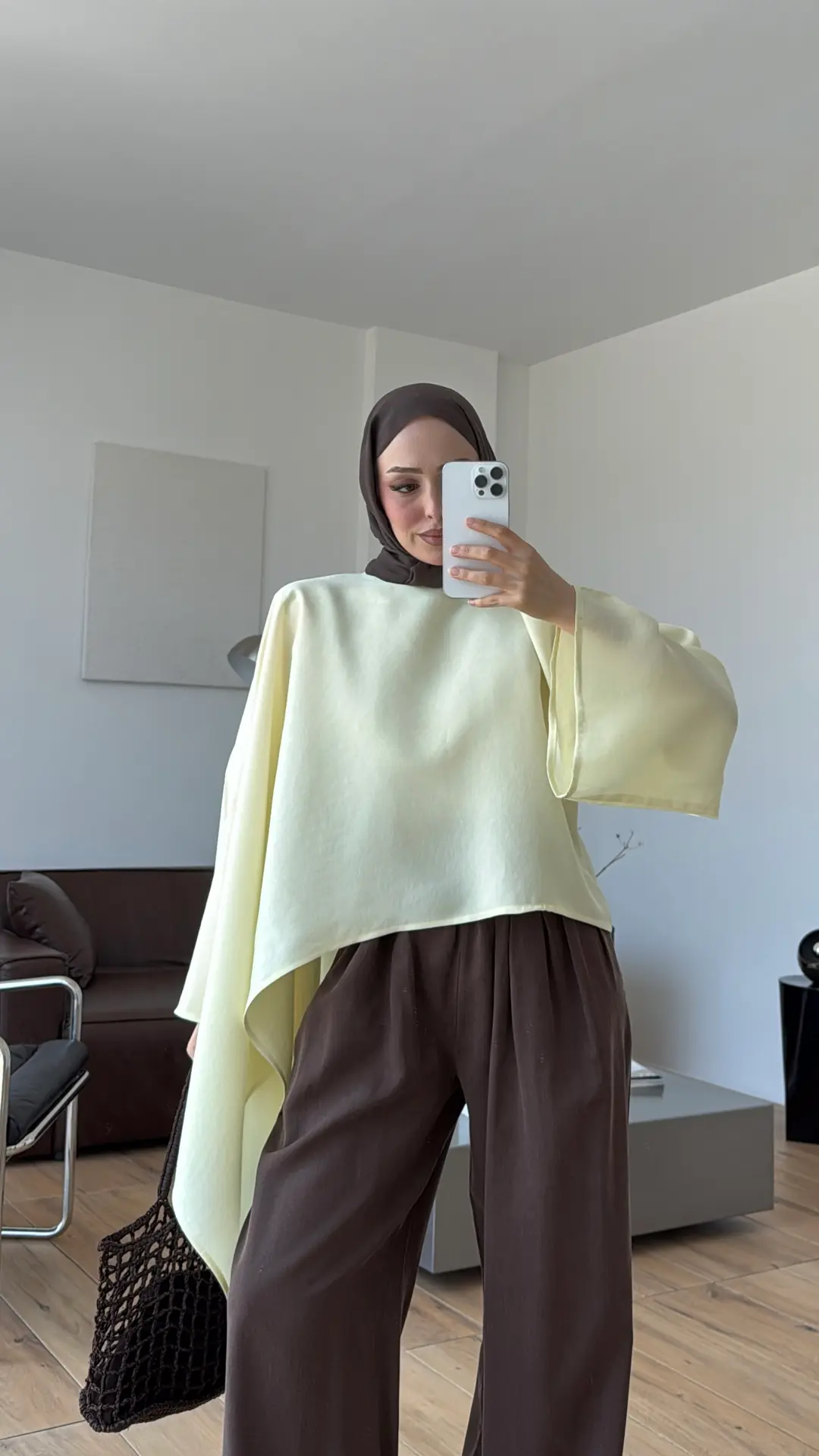 Siena Asimetri Bluz Sarı