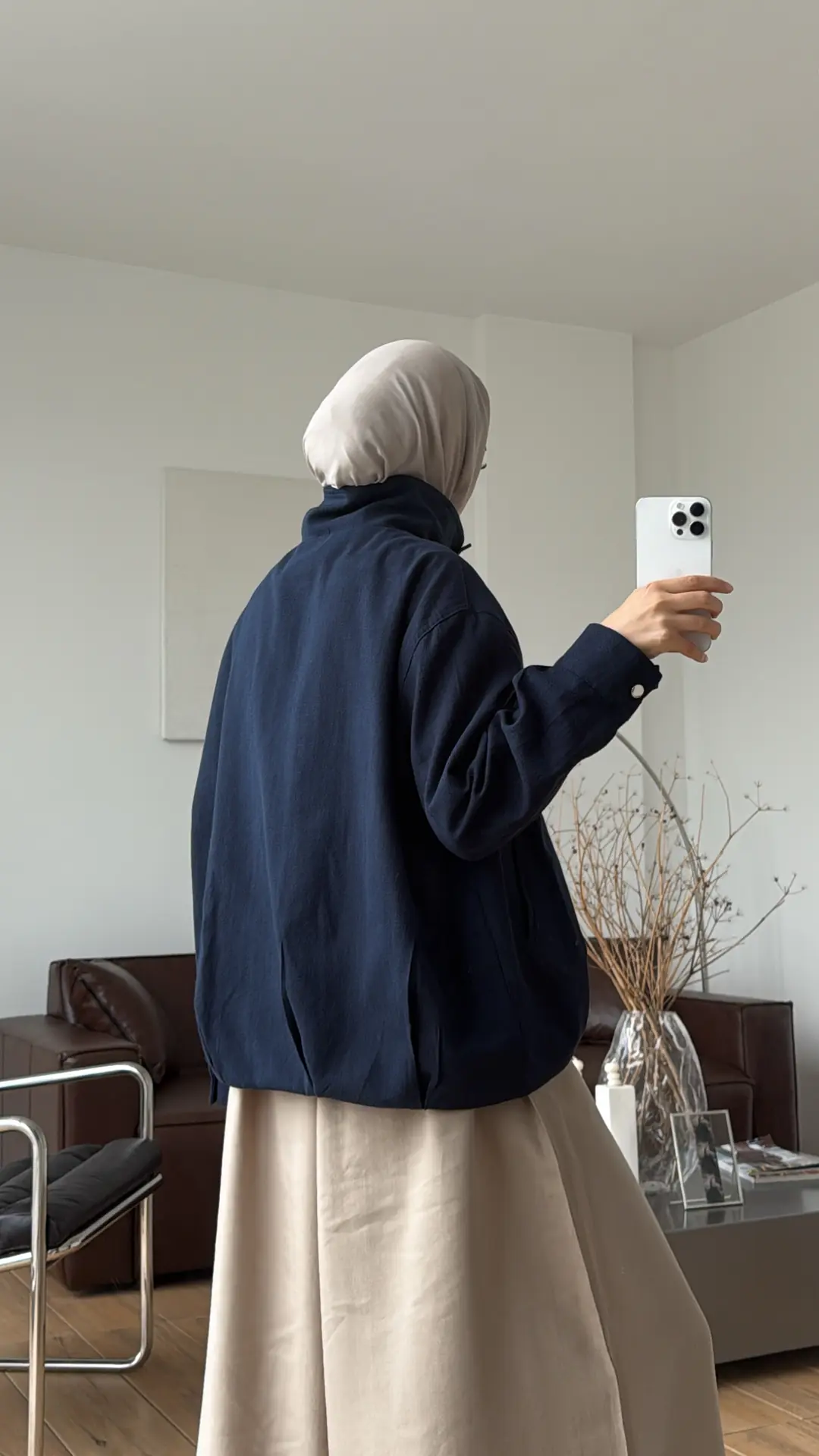 Keten Bomber Ceket Lacivert