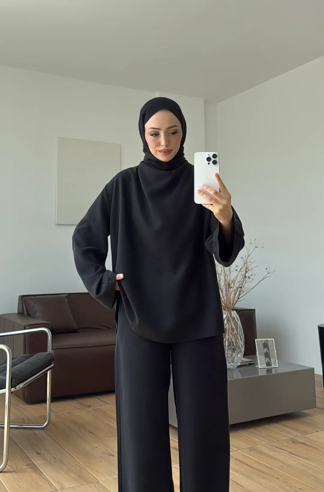 Degaje Yaka Takım Siyah