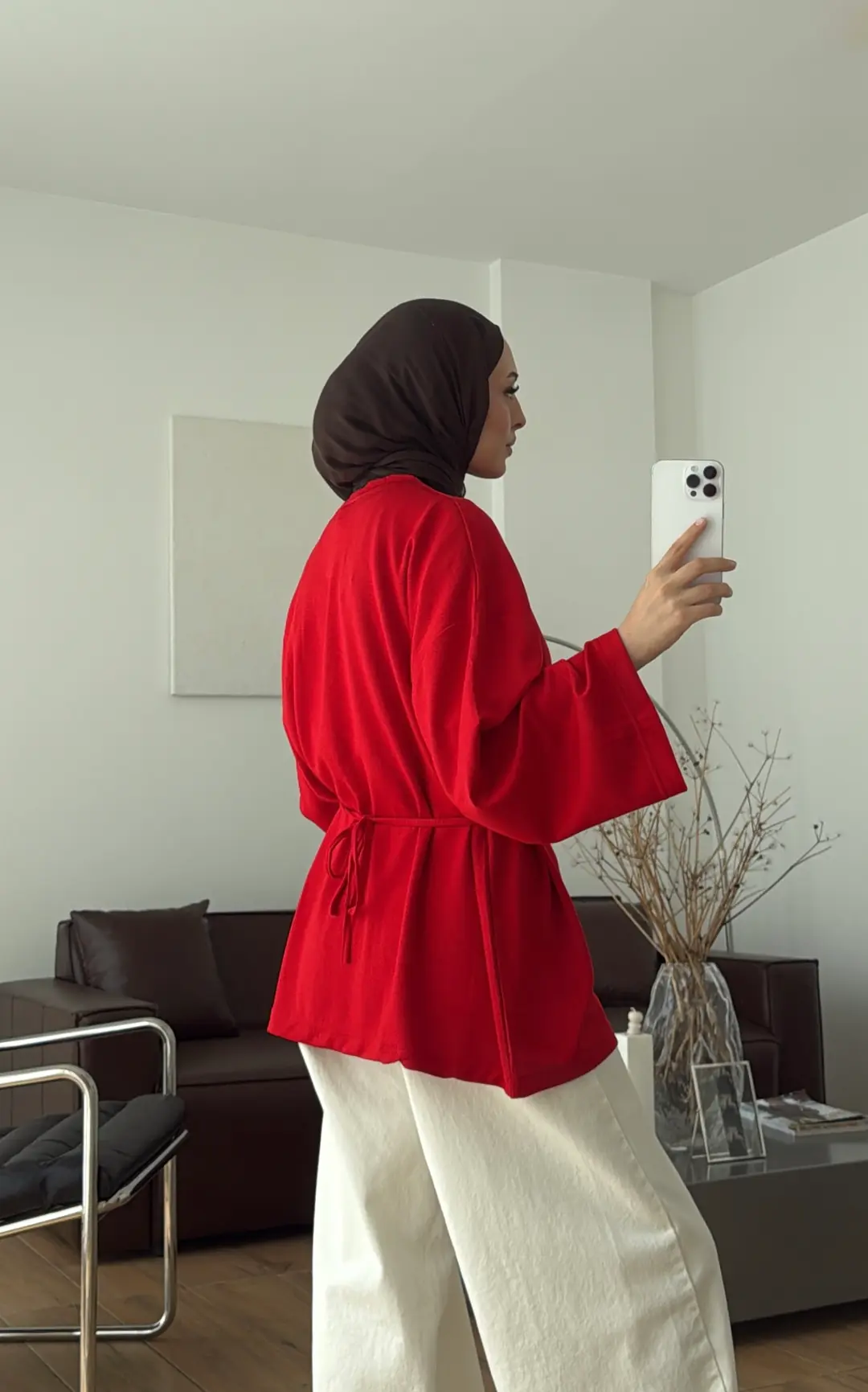 Bağlamalı Tunik Kırmızı