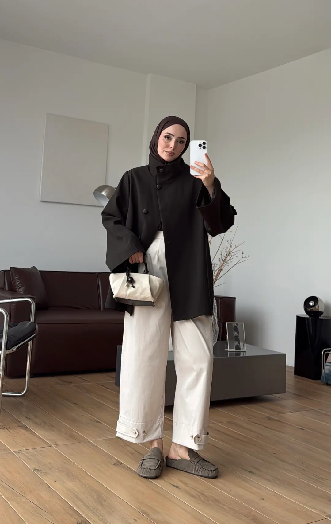 Geniş Kol Kuşaklı Ceket Zümrüt