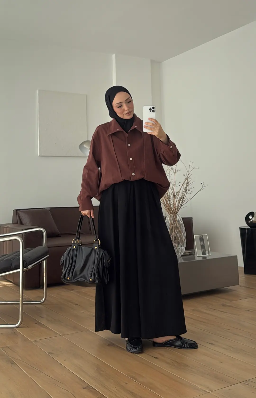 Keten Bomber Ceket Kahve