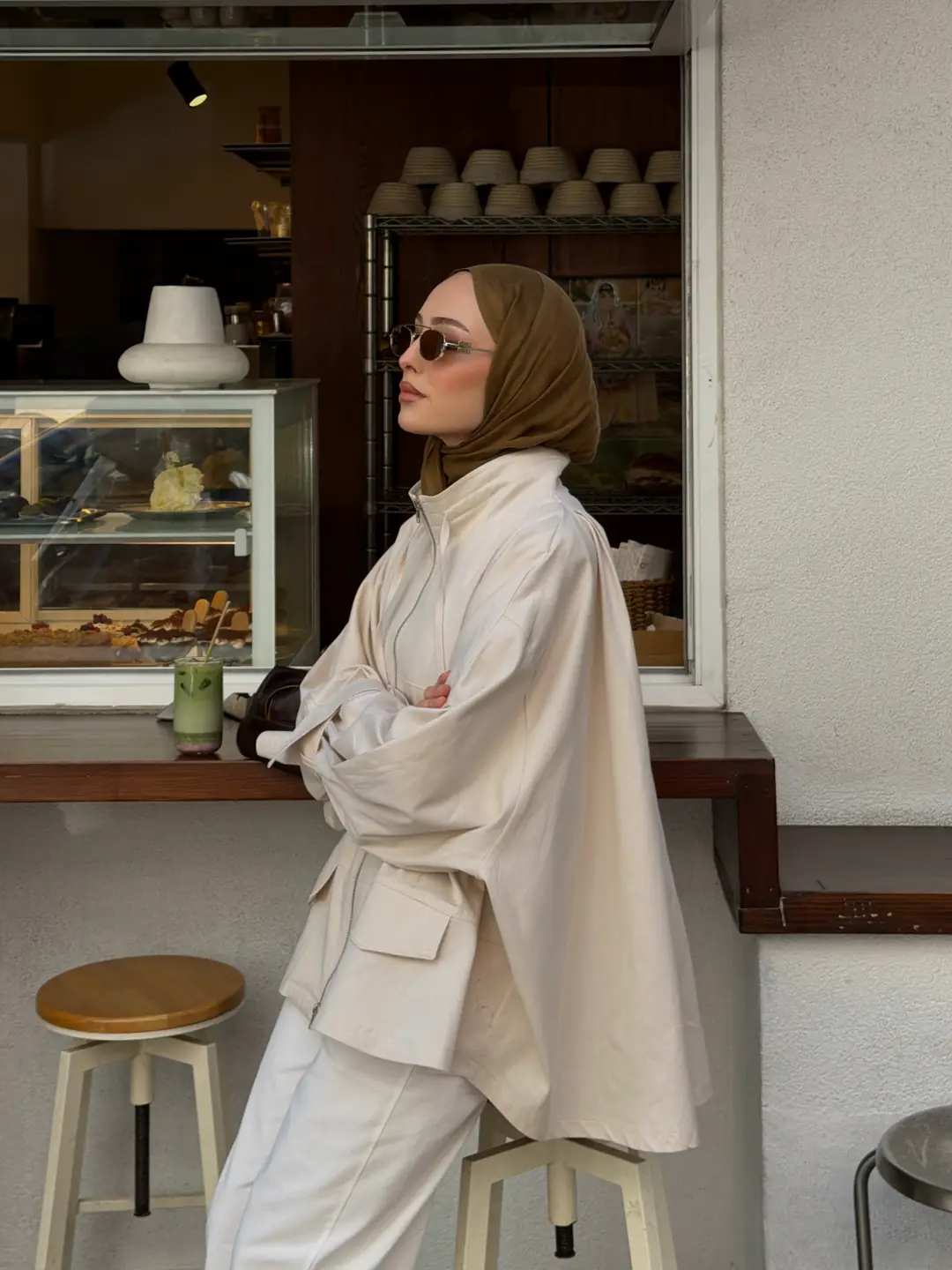 Lara Kuşak Detay Oversize Ceket