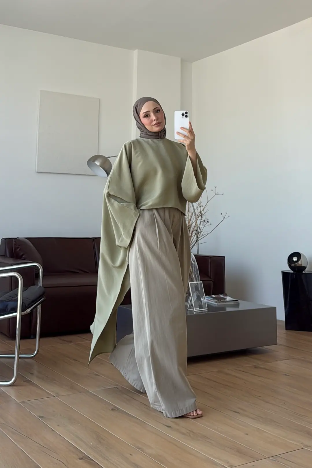 Siena Asimetri Bluz Çağla Yeşili