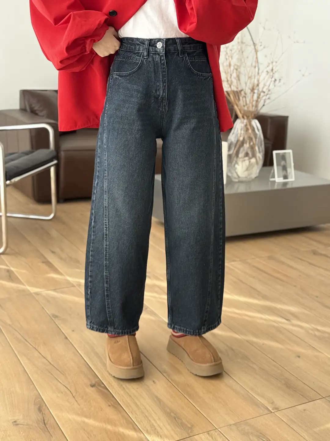 Barel Lacivert Taşlamalı Jean