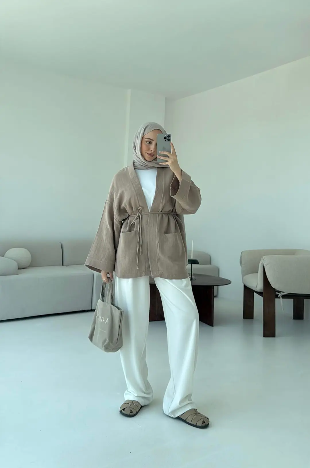 Müslin Kimono Vizon