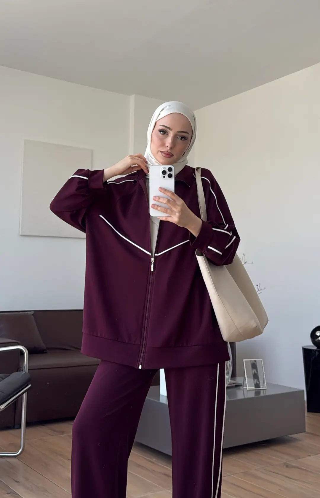 Garni Biyeli Takım Bordo
