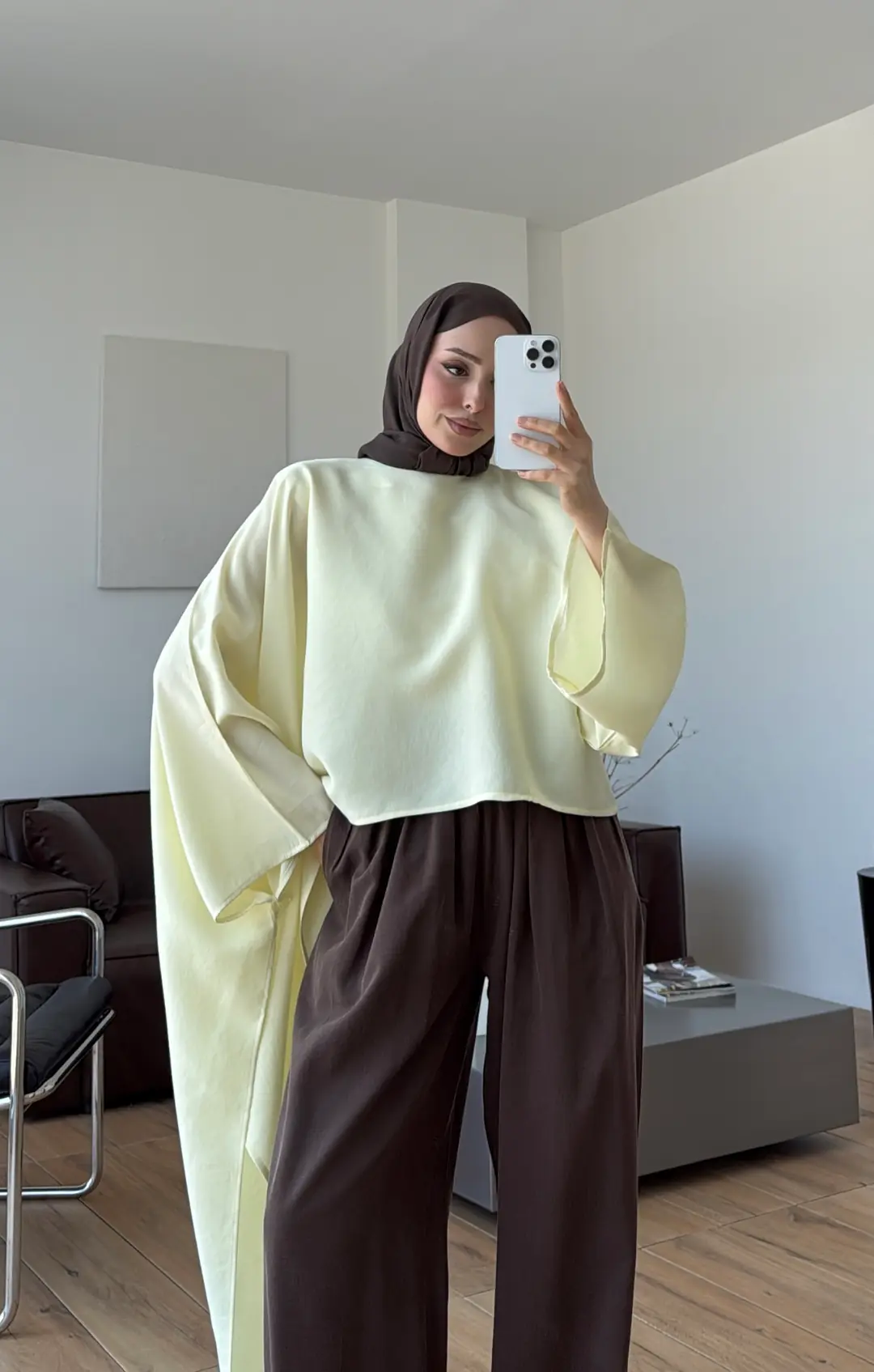 Siena Asimetri Bluz Sarı