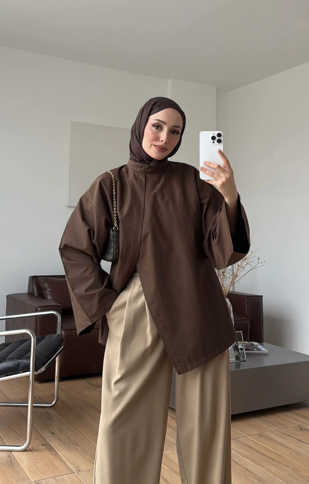 Çapraz Tunik Kahve