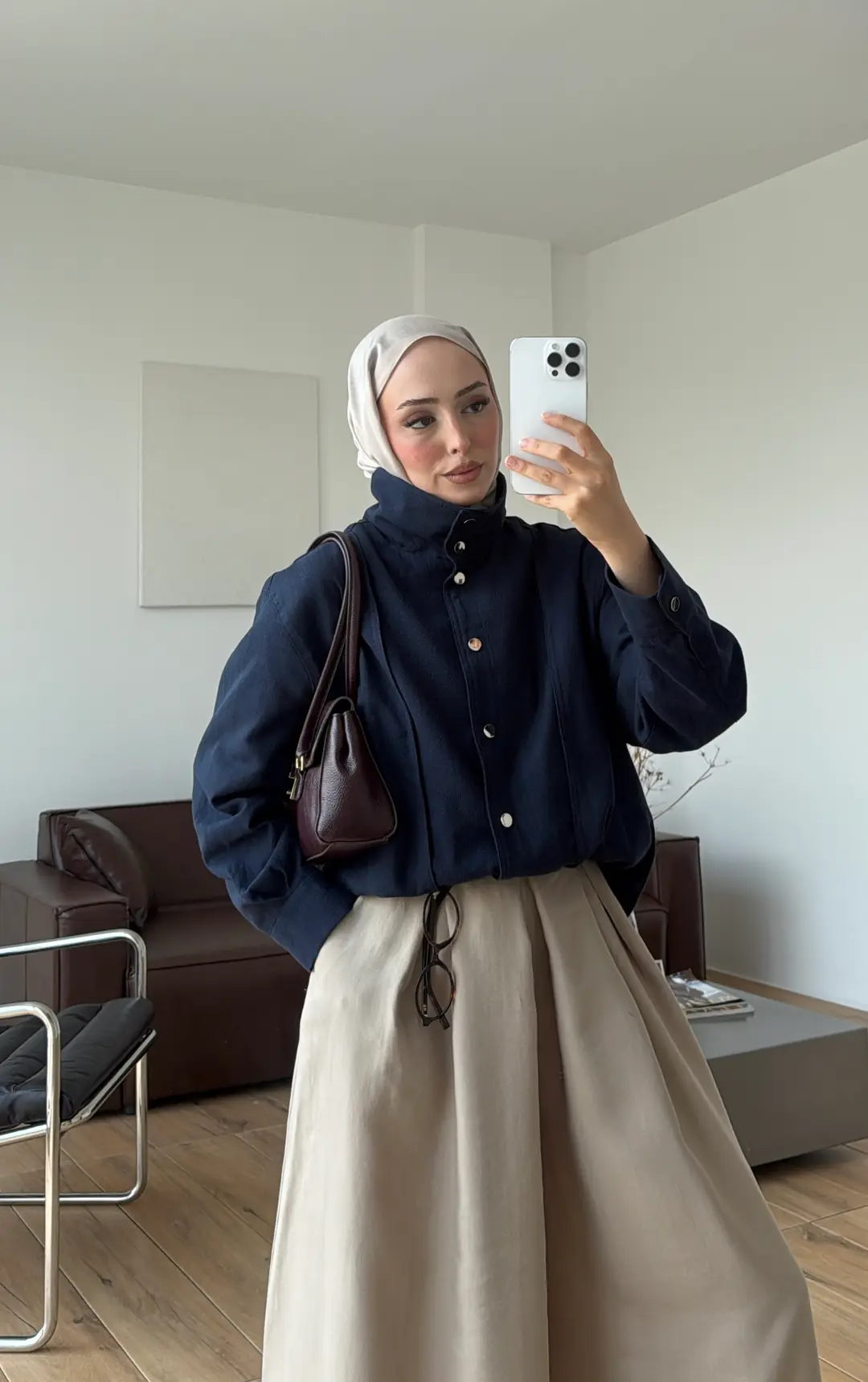 Keten Bomber Ceket Lacivert