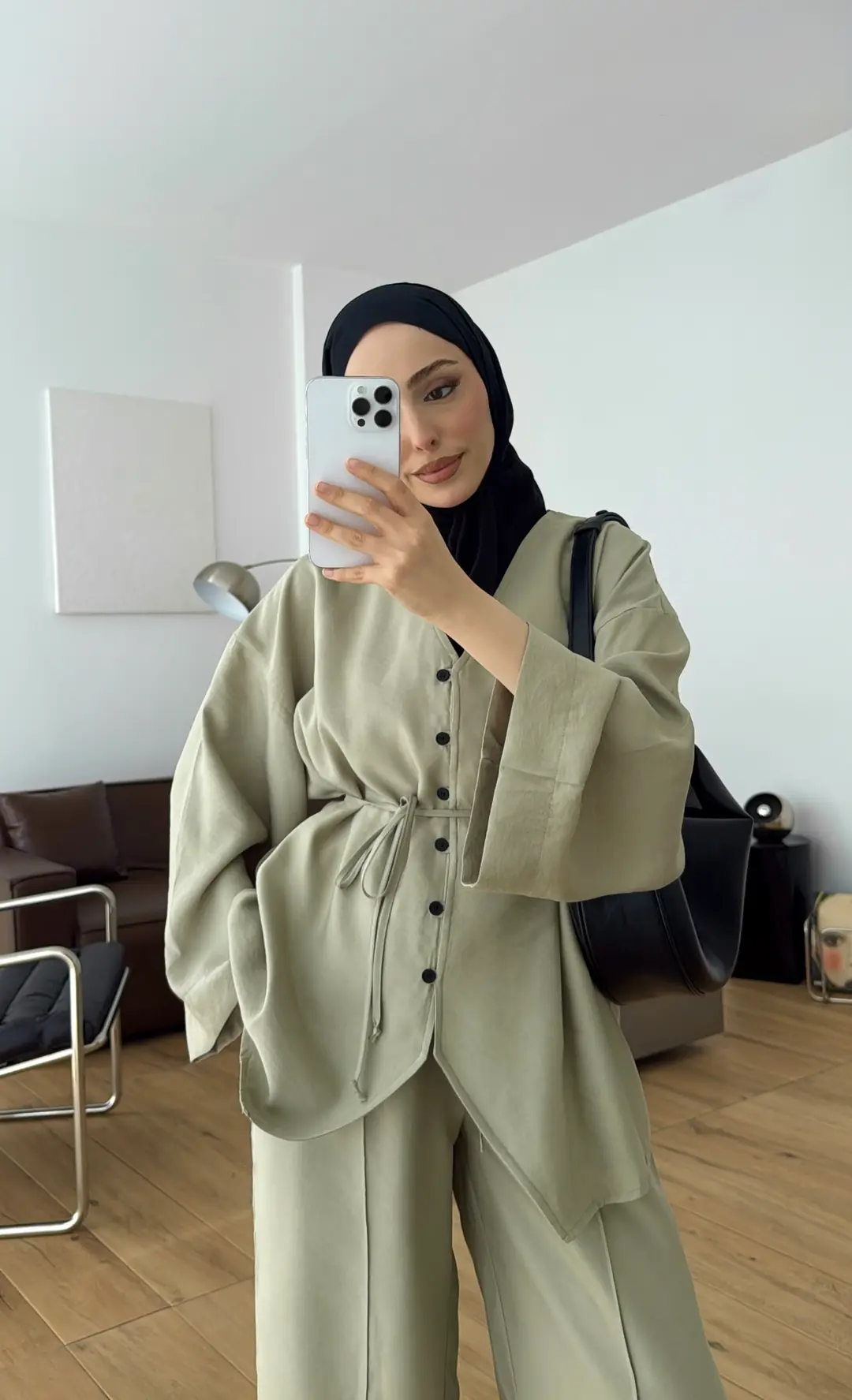 Düğmeli Takım Mint