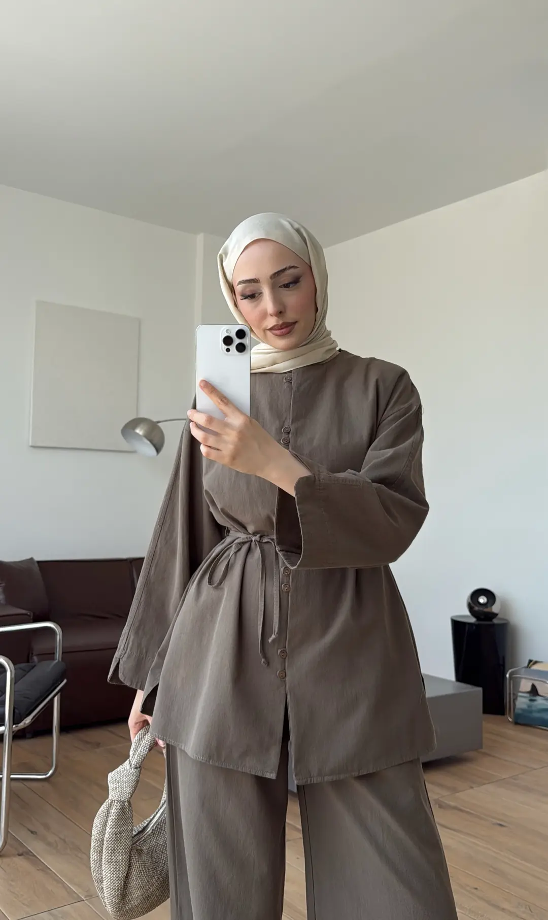 Bisiklet Yaka Keten Takım Haki