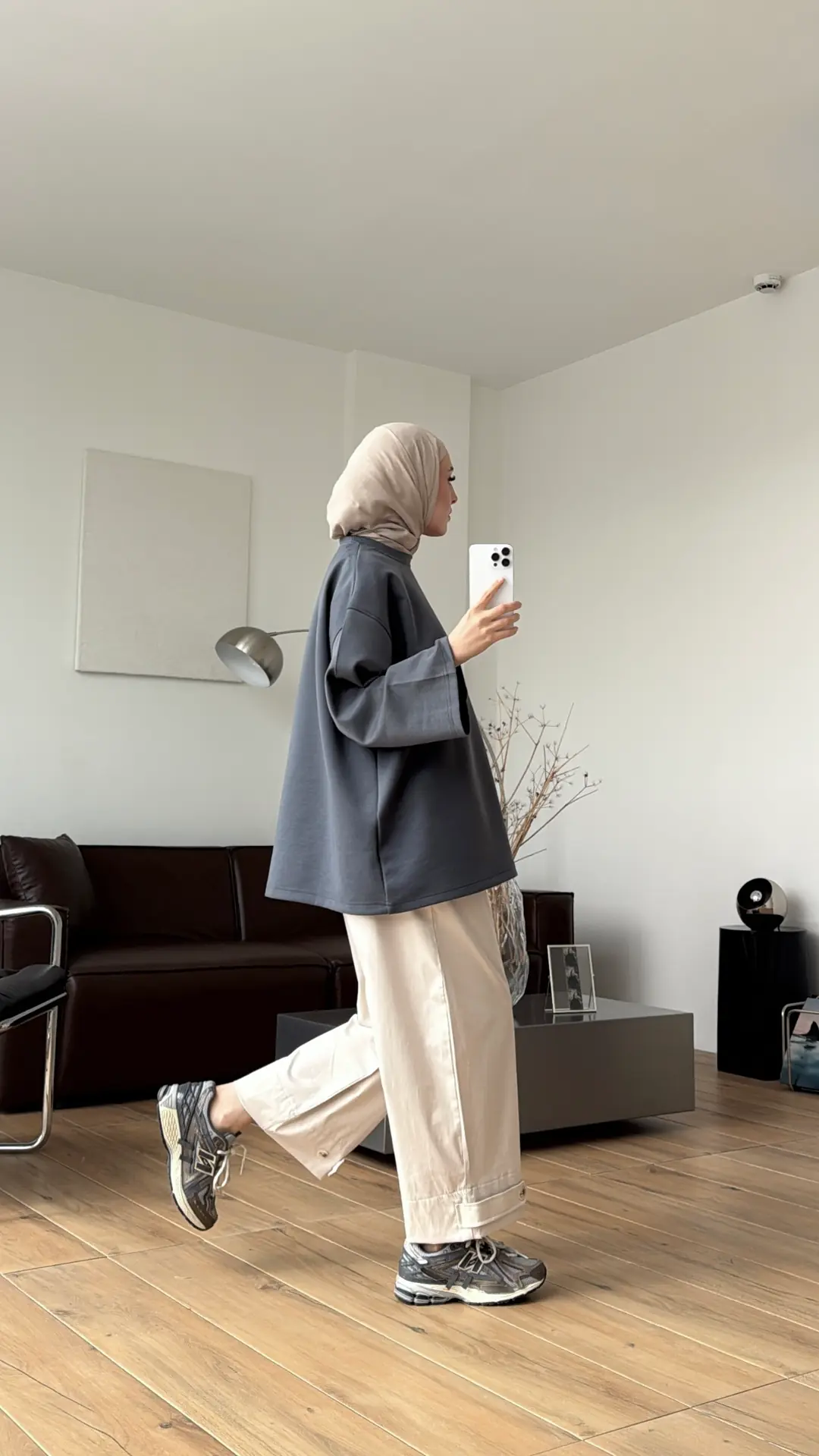 Seyyar Bağlamalı Oysho Kumaş Antrasit Tunik