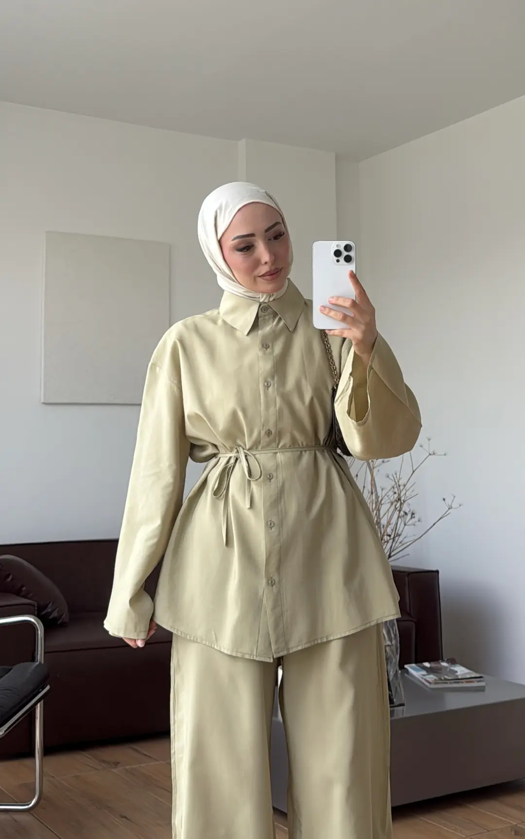 Tencel Bağlamalı Takım Yeşil