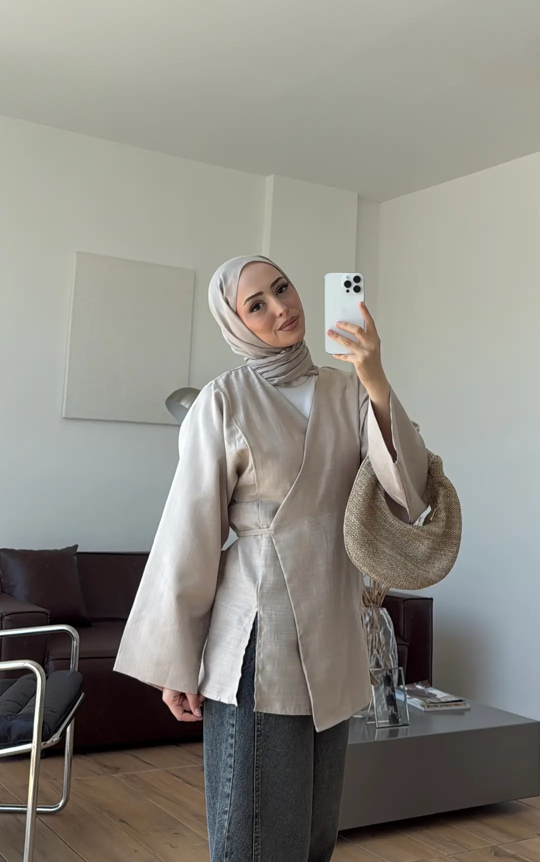 Bağlamalı Kimono Vizon 