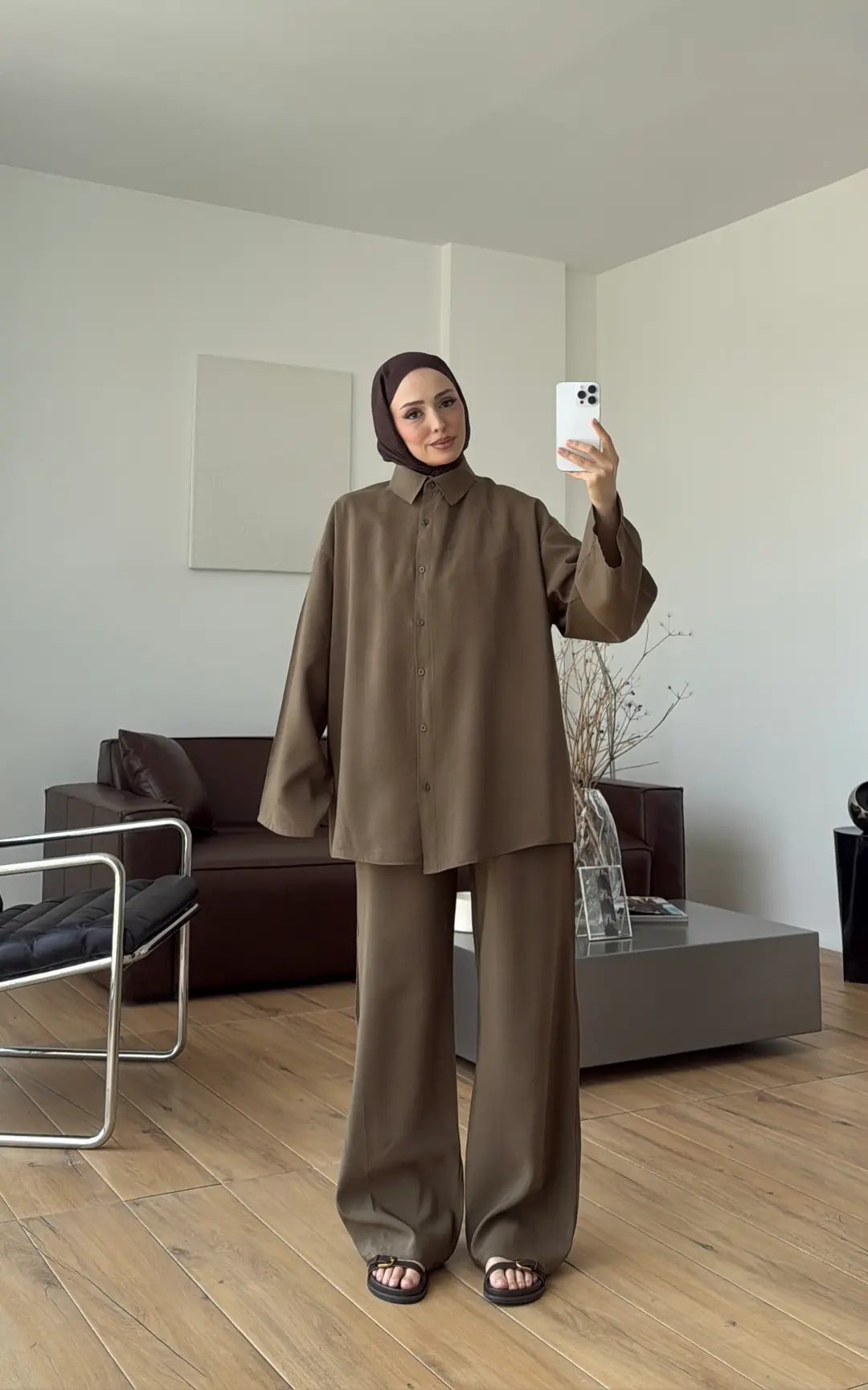 Tencel Bağlamalı Takım Haki