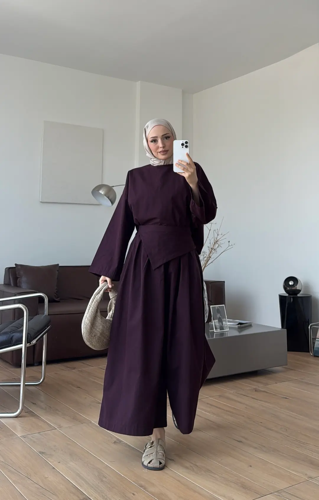 Lale Keten Takım Mürdüm