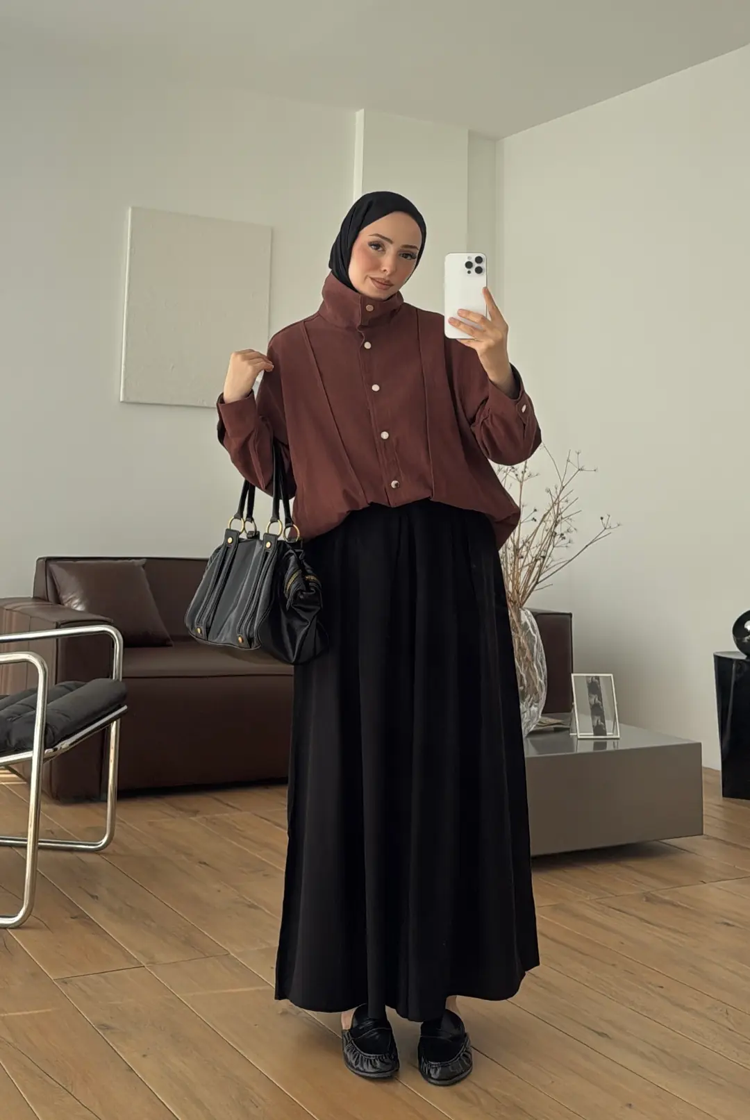 Keten Bomber Ceket Kahve