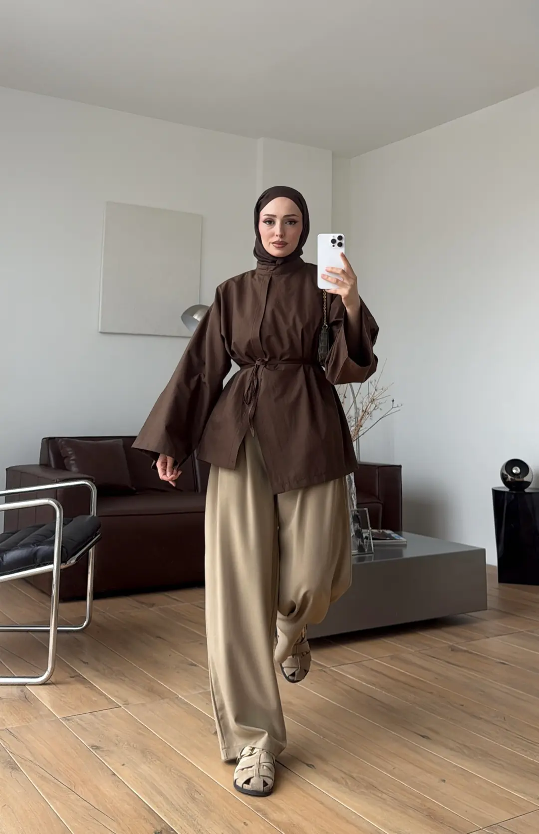 Çapraz Tunik Kahve