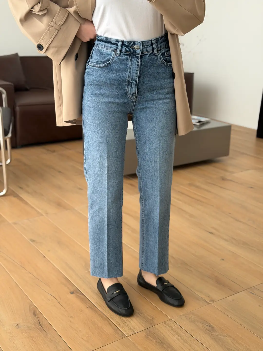 Premium Paçası Kesik Jean 215