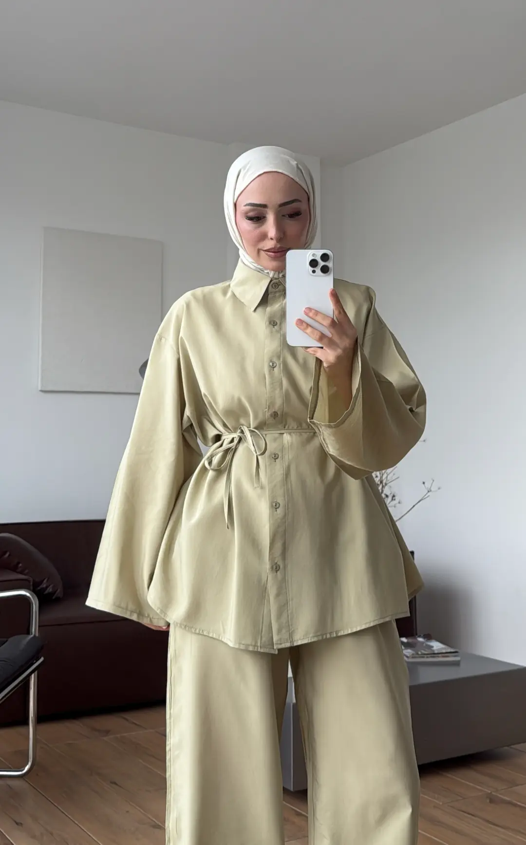 Tencel Bağlamalı Takım Yeşil