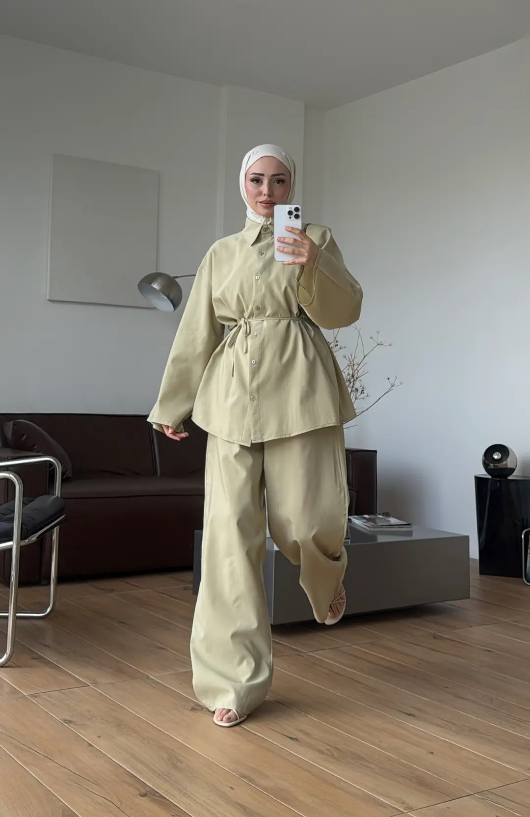 Tencel Bağlamalı Takım Yeşil