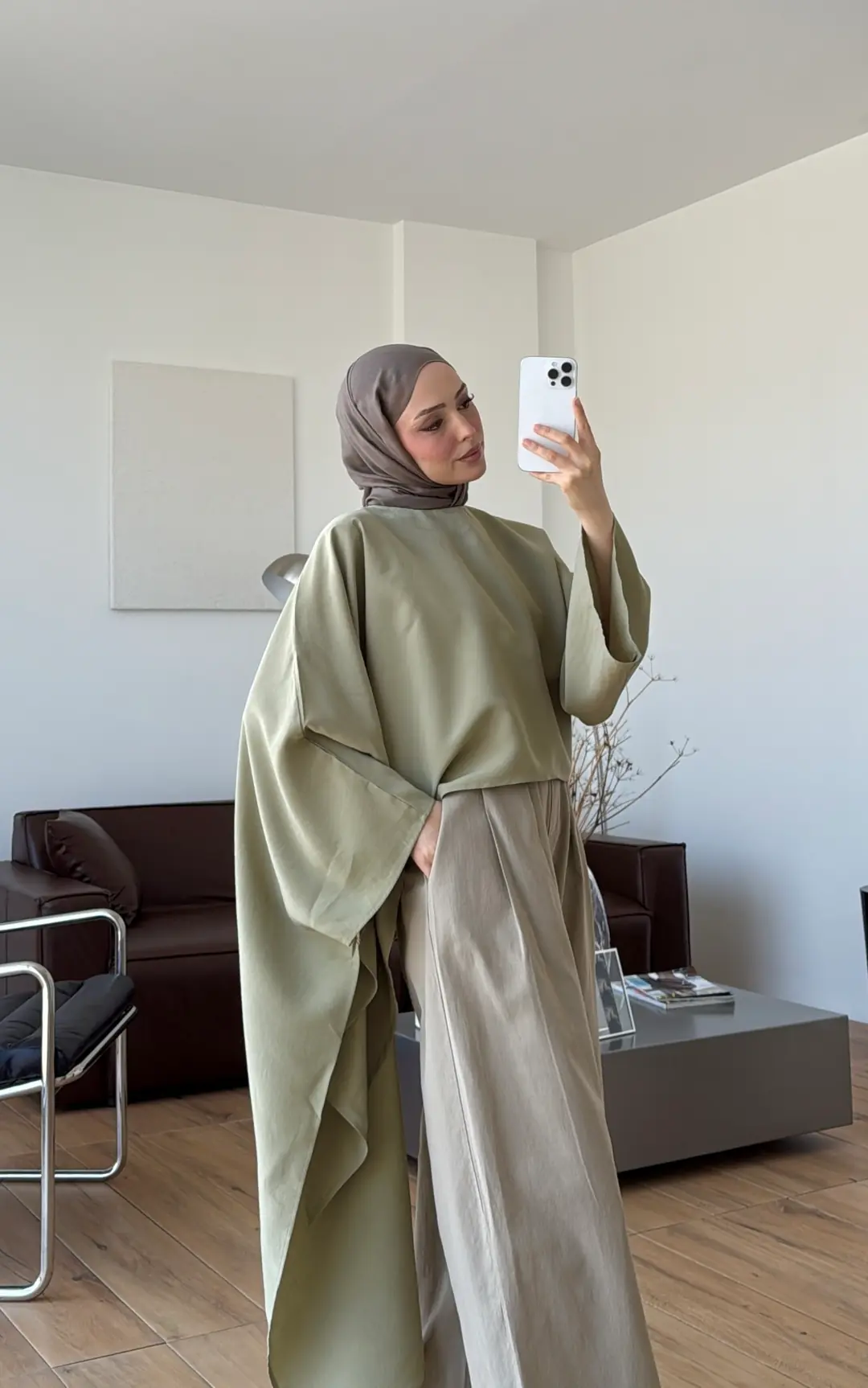 Siena Asimetri Bluz Çağla Yeşili