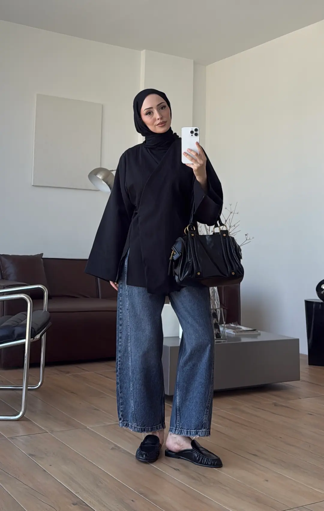 Bağlamalı Kimono Siyah