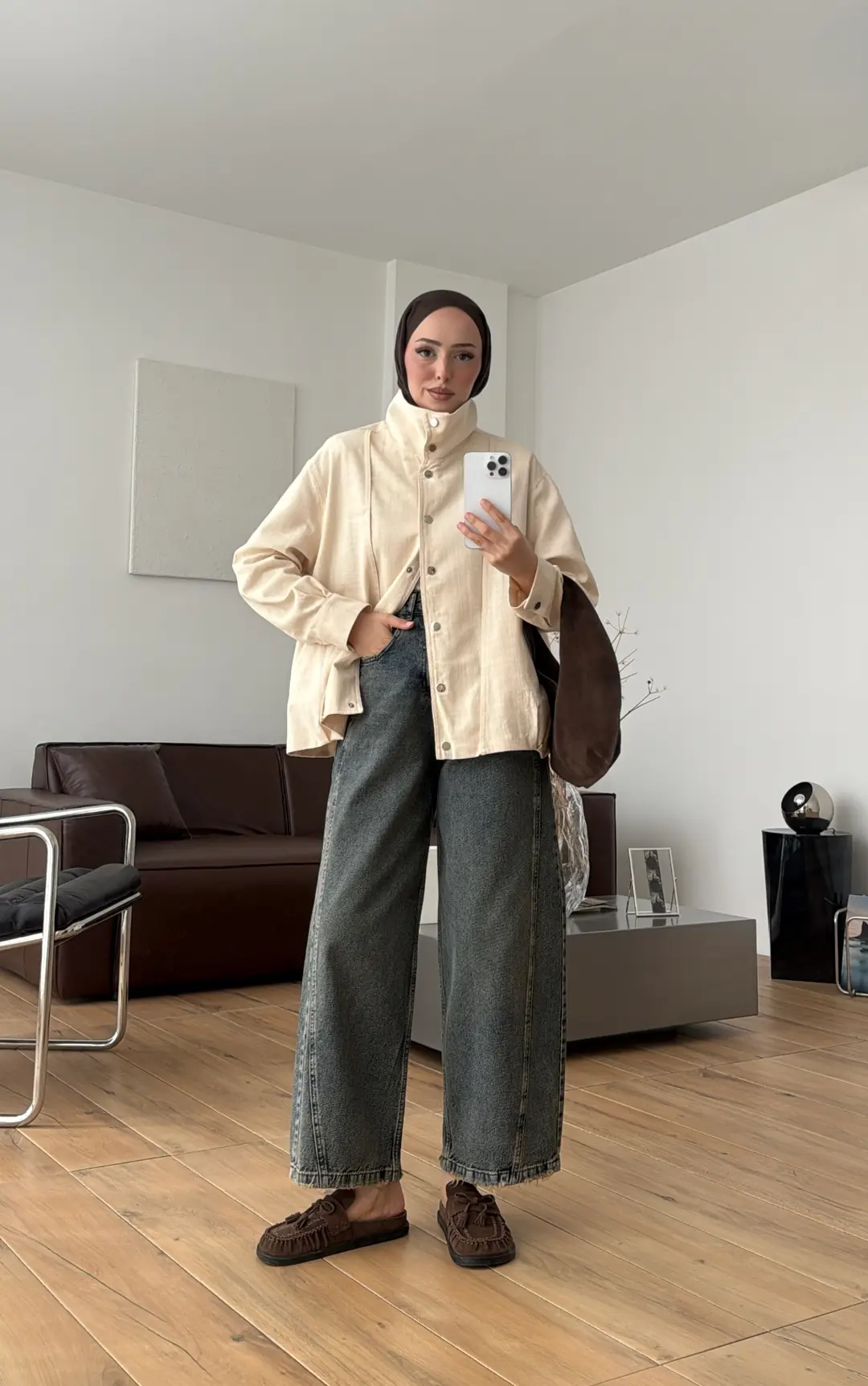 Keten Bomber Ceket Bej