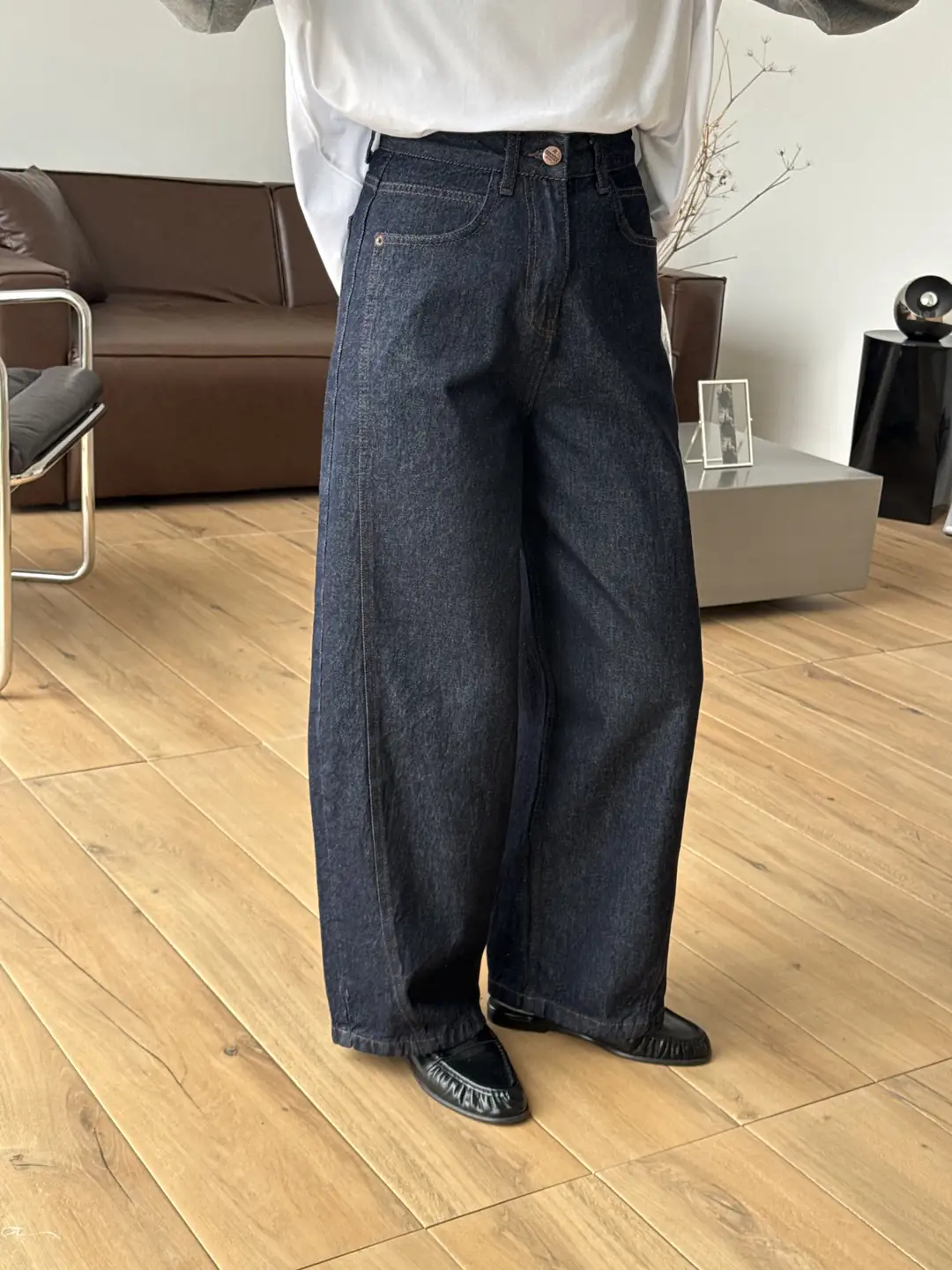 Barrel Lacivert Jean 