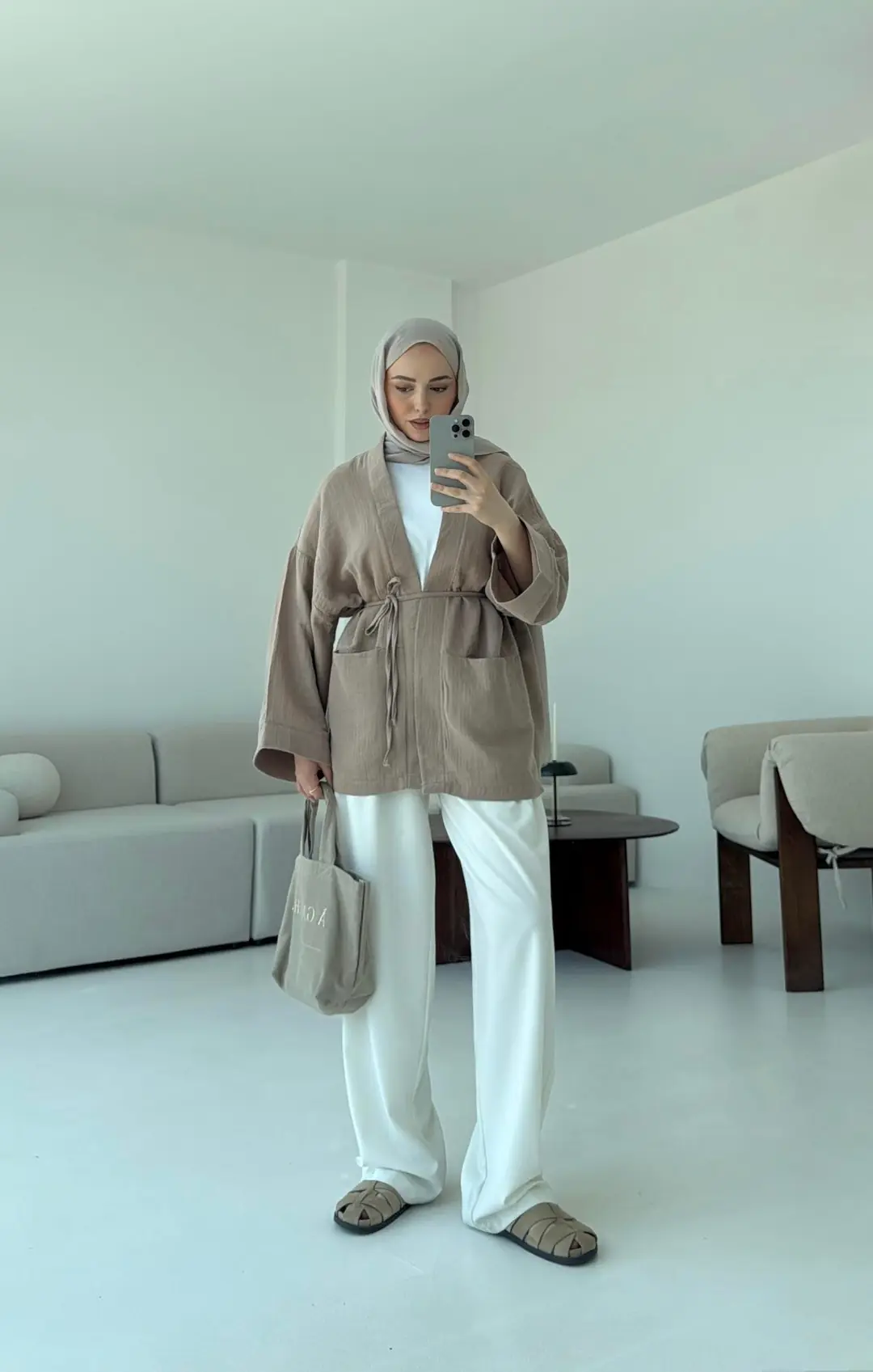 Müslin Kimono Vizon