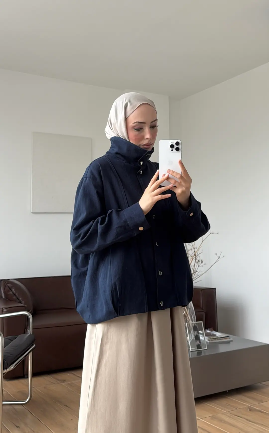 Keten Bomber Ceket Lacivert